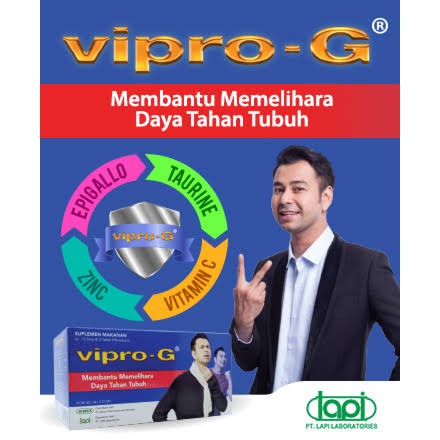 Vipro-G 1 strip @ 2 tablet // Multivitamin Daya Tahan Tubuh