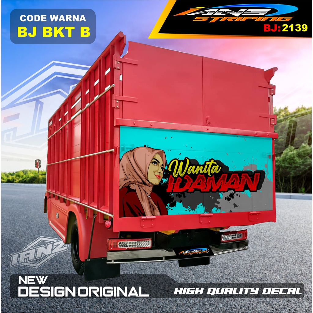 STIKER DECAL PINTU BAK BELAKANG TRUK KEREN / VARIASI STIKER BAK BELAKANG TRUK TERMURAH / STIKER PINTU BELAKANG TRUK