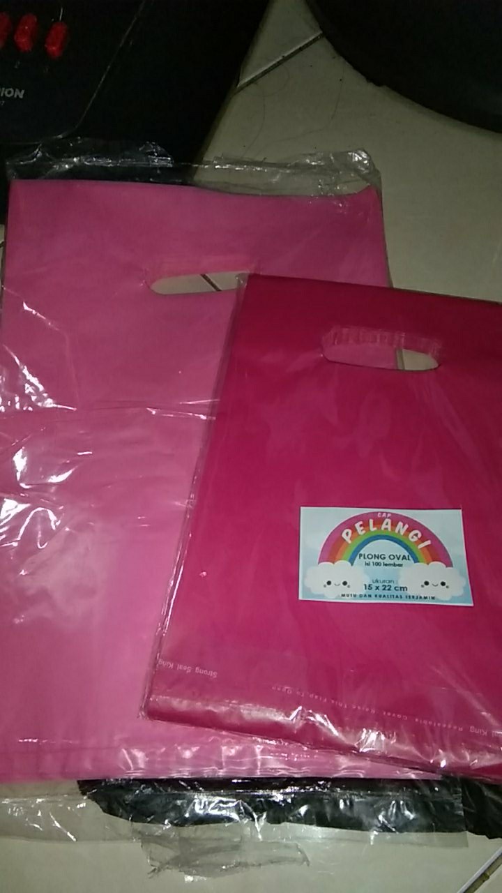 ❤baru❤kantong Plong Pelangi 15x22cm . Kantong Pond Oval . Plong Oval Kantong Olshop Online Shop