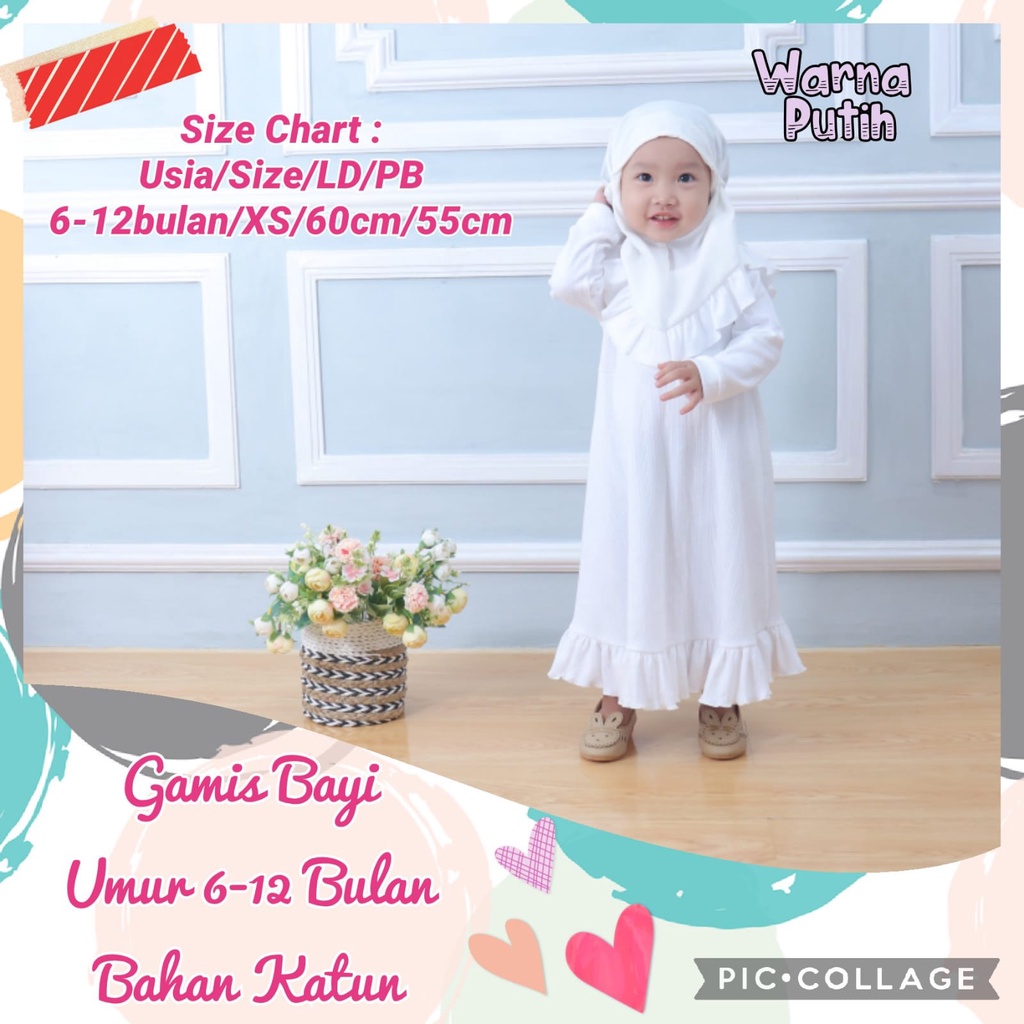 GAMIS BAYI PEREMPUAN I GAMIS BAYI 6-12 BULAN I GAMIS BAYI PEREMPUAN 6-12 BULAN I GAMIS BAYI