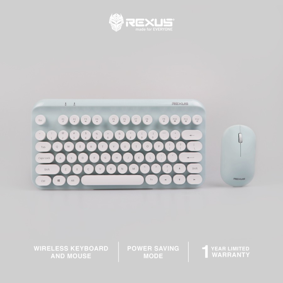 Rexus Keyboard Mouse KM9 Wireless 2.4ghz