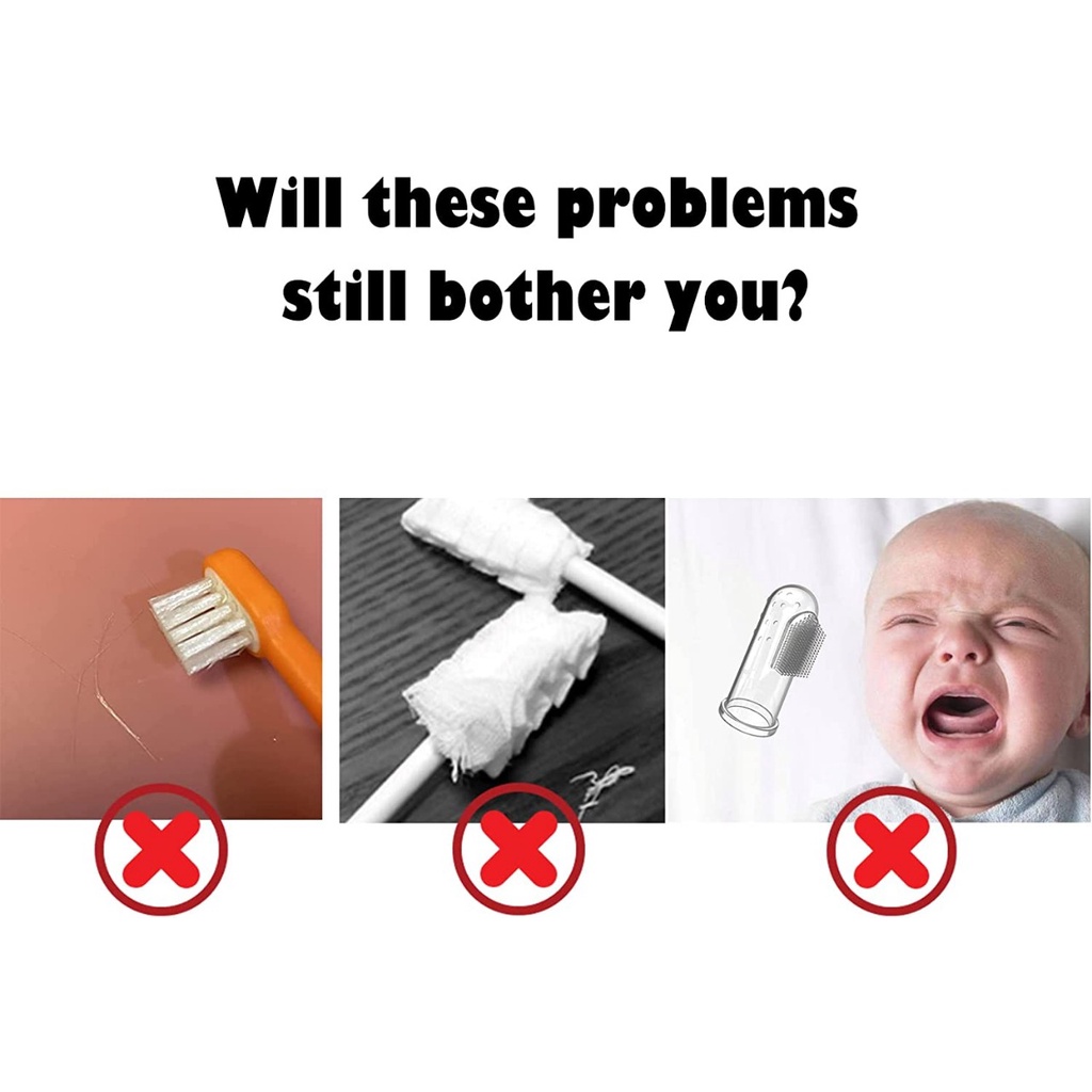 MOUTH CLEANER LIQUID SILICONE &amp; PARTITION BABY / TOOTHBRUSH