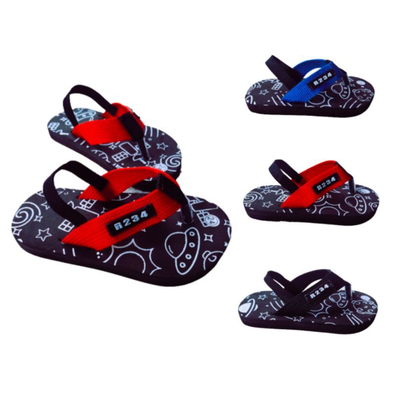 Sandal Karakter anak murah sendal Sepatu Sandal Space usia 1-2 tahun [ BAYAR DITEMPAT ]