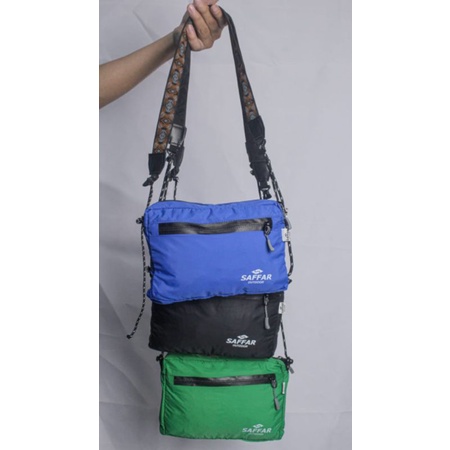 (Tas Square) travel pounch saffaroutdoor - Sling bag- weistbag- tas selempang- tas slempang Outdoor ( Tas Square)