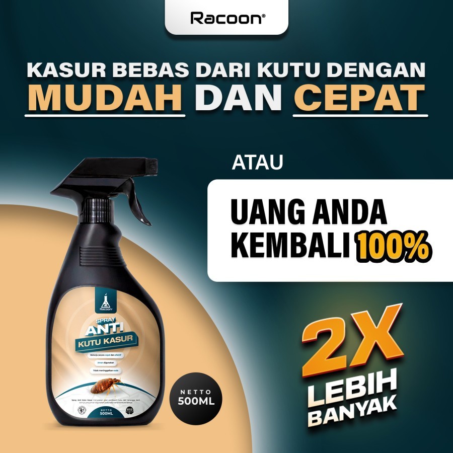 Racoon Anti Kutu &amp; Anti Serangga 500ml / Kutu Busuk / BunuhTungau / Kutu Kasur Usir Tungau Usir Kutu