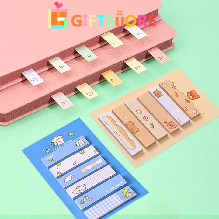 

✨COD Sticky Notes 6 Baris Karakter Lucu Office Cute Note Gadis Kartun Menempel Pada Indeks Siswa Dengan Petunjuk Untuk Catatan Kreatif GS