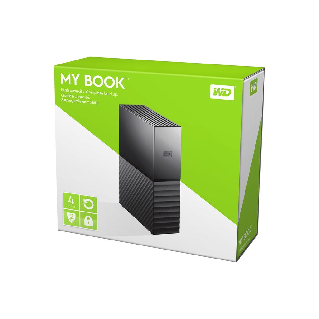 WD 4TB MY BOOK Desktop External Hard Drive-Black