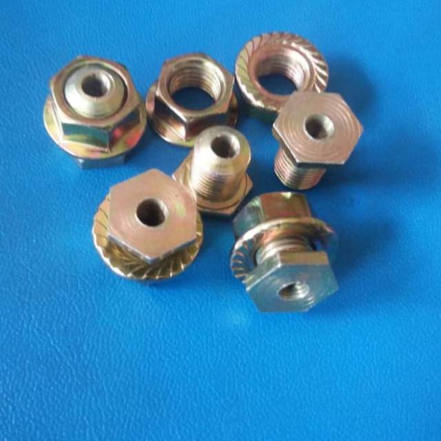 Baut mur tameng Nmax besi anti jebol putih