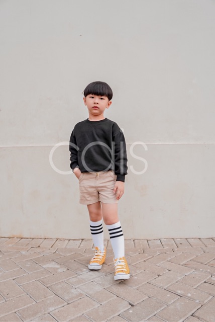 Sweater Polos Anak bahan fleece katun premium by caiskids