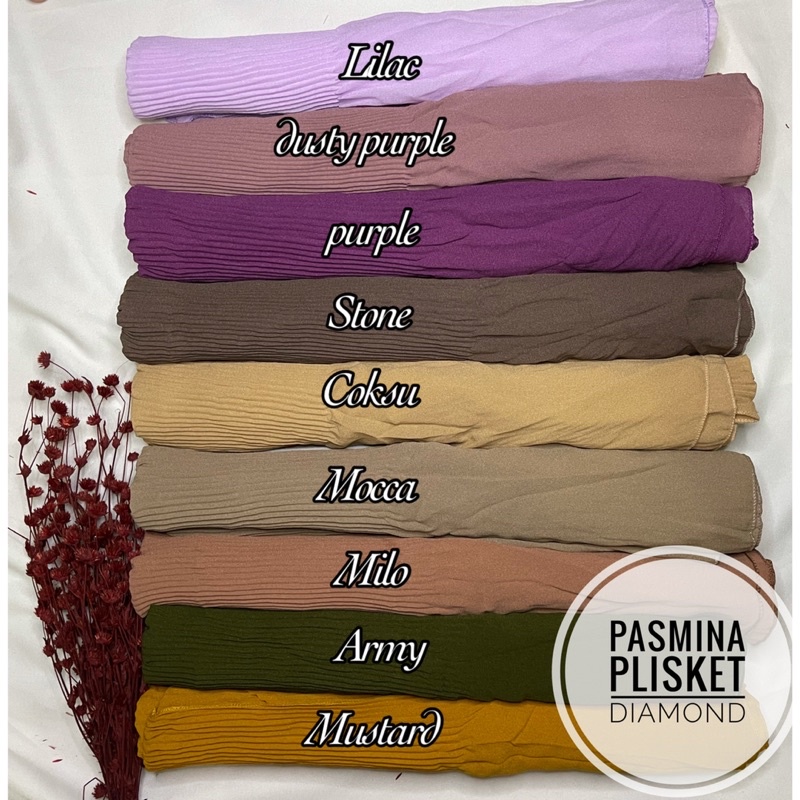 PASMINA PLISKET DIAMOND PREMIUM PANJANG 180-5