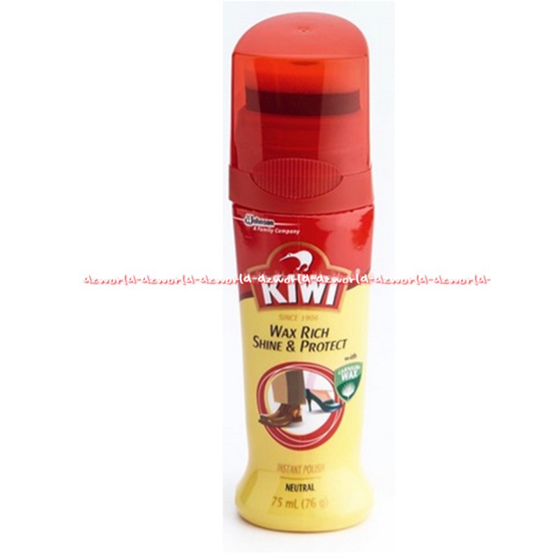 Kiwi Wax Rich Shine And Protect 75ml Black Netral Semir Sepatu Intstan Semir Cair Hitam 75 ml Kiwwi Black Polish