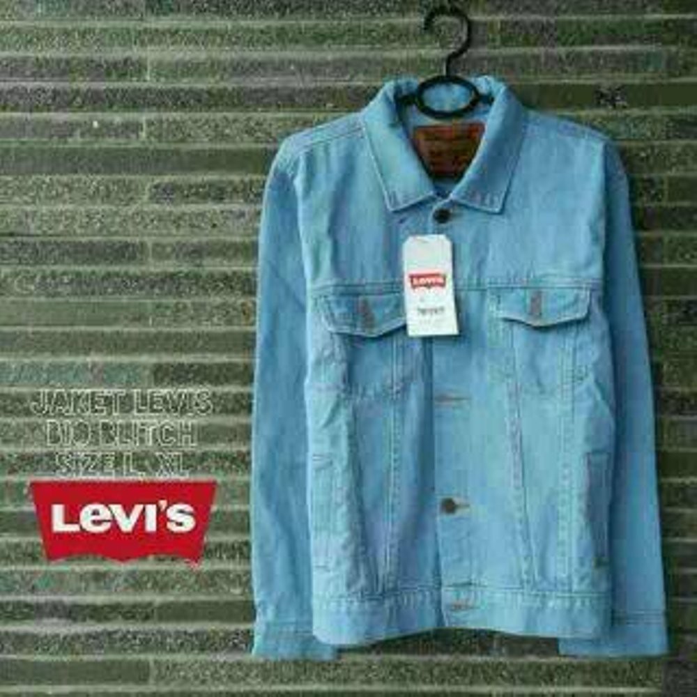 TERLARIS JAKET JEANS LEVIS PRIA BIOBLITZ KEREN PREMIUM  I   BIRU TELOR ASIN Jaket Keren