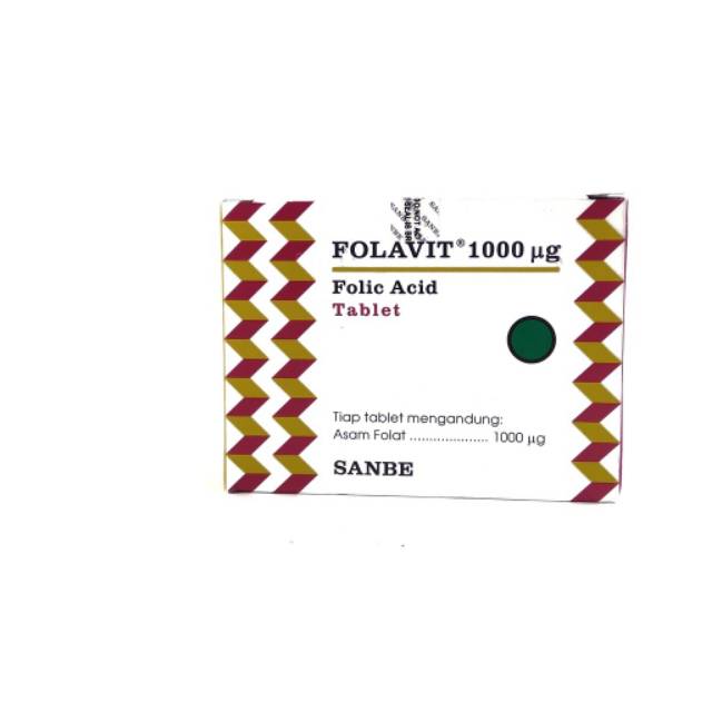 Folavit 1000mc 1 strip isi 4 tablet - Folavit 1mg