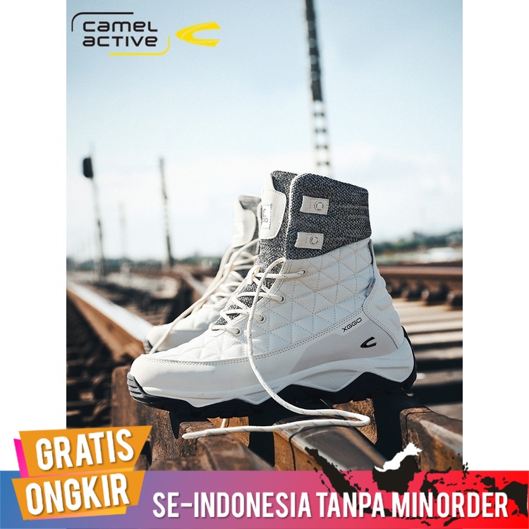 Sepatu Pria Import Boots Casual Camel Active Original Pria Musim Dingin Hangat Bulu Berlapis Tebal S