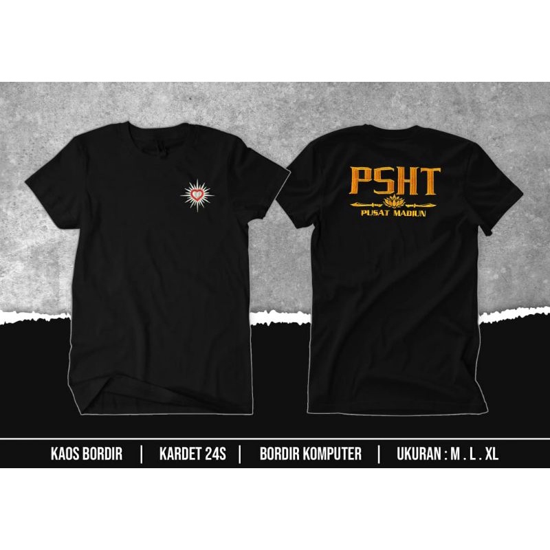 KAOS BORDIR PSHT-KAOS BORDIR SH-KAOS BORDIR PUSAT MADIUN