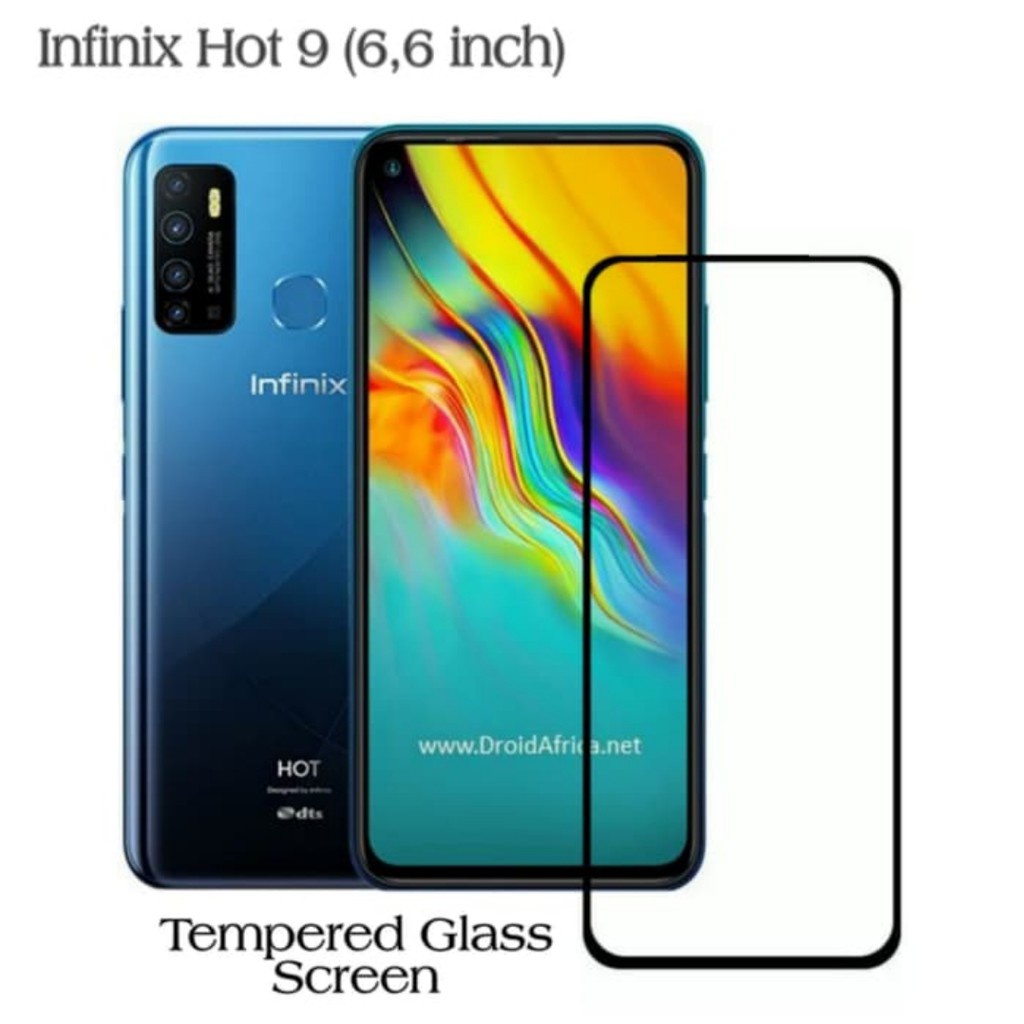 [FLASH SALE] zenBlade 5D Full Cover Tempered Glass Infinix Hot 10s - Hitam