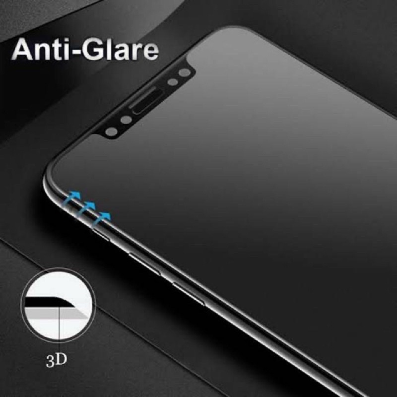 tempered glass black matte/anti minyak xiaomi redmi 12C 10A 10C 4A 4X 5A 6A 7A 9A 9C 8A pro 9 7 8 6 note 12 pro note 10 note 11 note 9 note 8 note 7 note 6 note 5 note 5A note 4X anti gores kaca fullayar