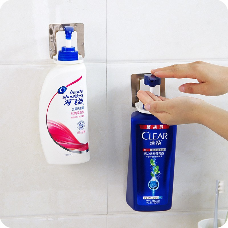 [CTSHOP]Gantungan Botol Sabun / Gantungan Tempel Hook Holder Botol Shampoo / Dispenser Sabun