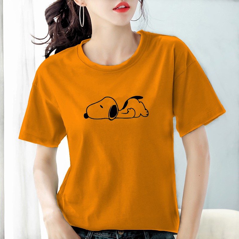 Kaos Wanita dewasa Sleeping Dog / Baju Wanita dewasa Tumblr Tee