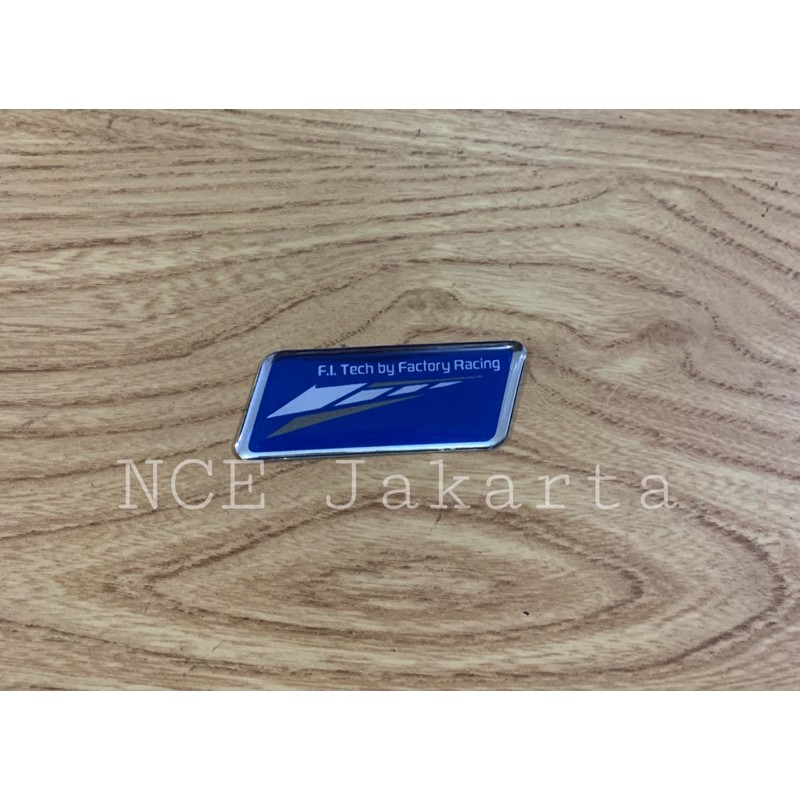 STIKER TIMBUL RESIN EMBLEM FI TECH FACTORY RACING YAMAHA