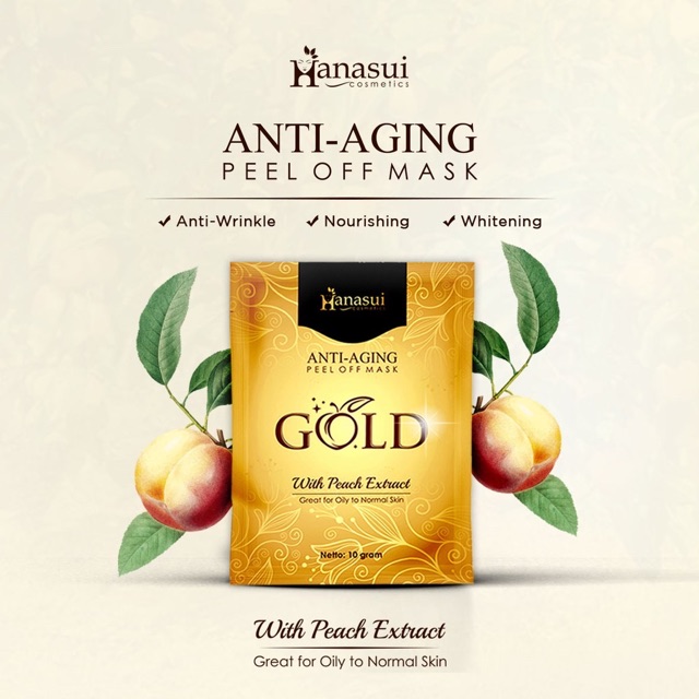 Hanasui Masker Gold Anti-Aging