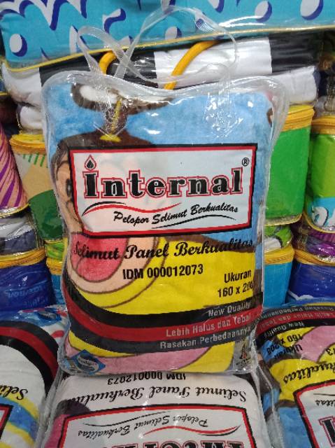 Selimut Internal Bulu Ukuran 160x200 cm Original Baru Kualitas Premium -By Internal Grup