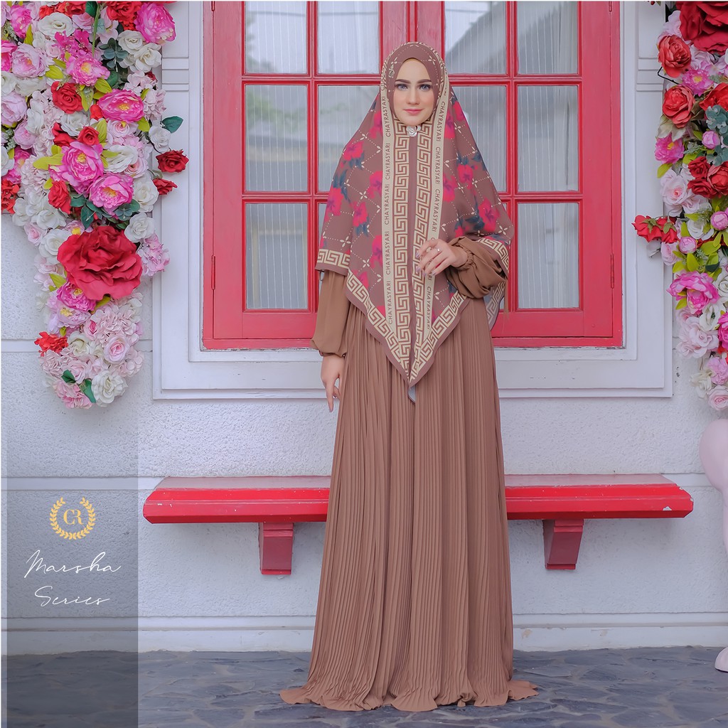 Dress Muslim ll Dress muslim Wanita ll Syari Set ll Chayra Syari BY TIKA Ramlan (Marsha Series )