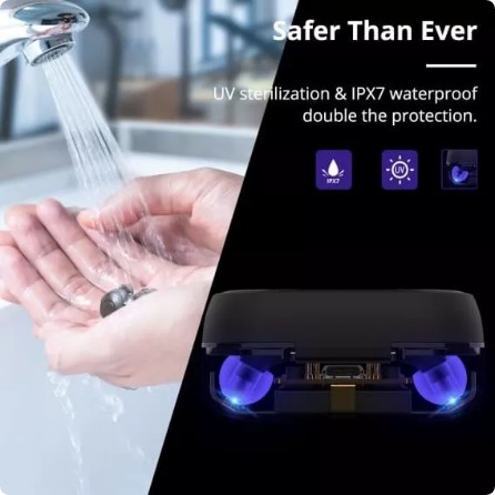 Tronsmart Onyx Free True Wireless Bluetooth Earphones BOX UV steriliza