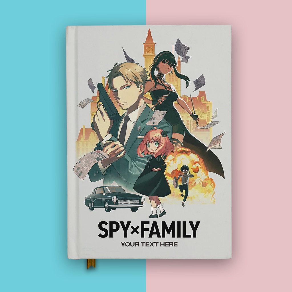 

Notebook Anime Spy X Family Anya Yor Loid Forger Family 2 Buku Tulis Hardcover Diary Agenda Jurnal Custom Nama