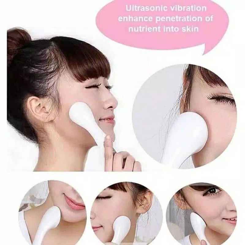 Alat setrika Wajah Kecantikan Korea Ion Face Massager Penghilang Keriput pipi chubby tembem