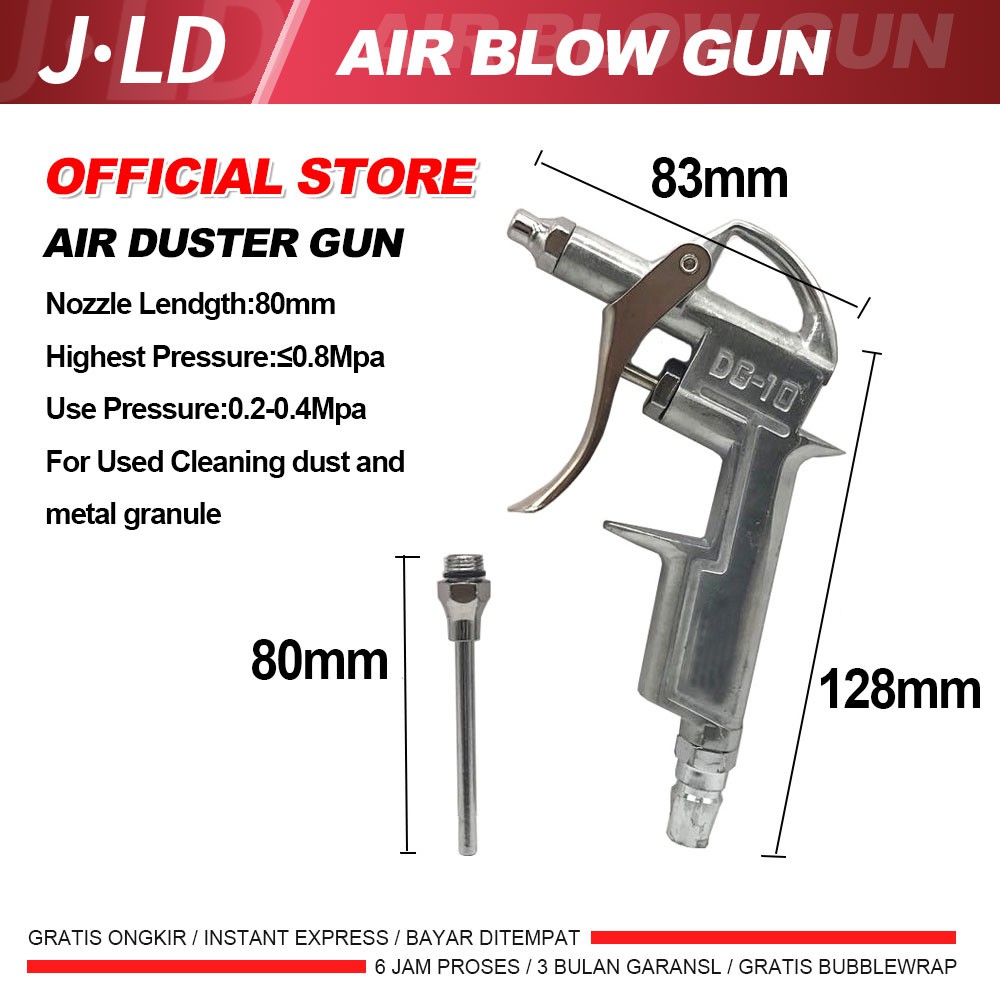 JLD Semprotan Angin Pembersih Debu - Dust Cleaning Gun - Dust Removing Air Blow Gun - Air Duster