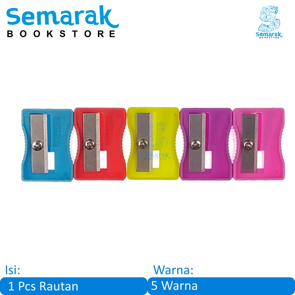 

Pascola Triangular Sharpener Rautan Pensil Segitiga - Biru / Merah / Kuning / Pink / Ungu