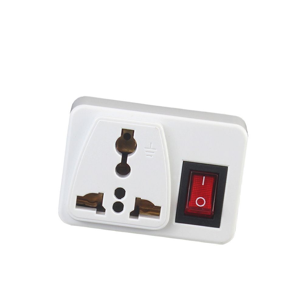 Quinton Stop Kontak Adapter Power Source Internasional Portable Universal Dengan Saklar On / Off Eu Plug