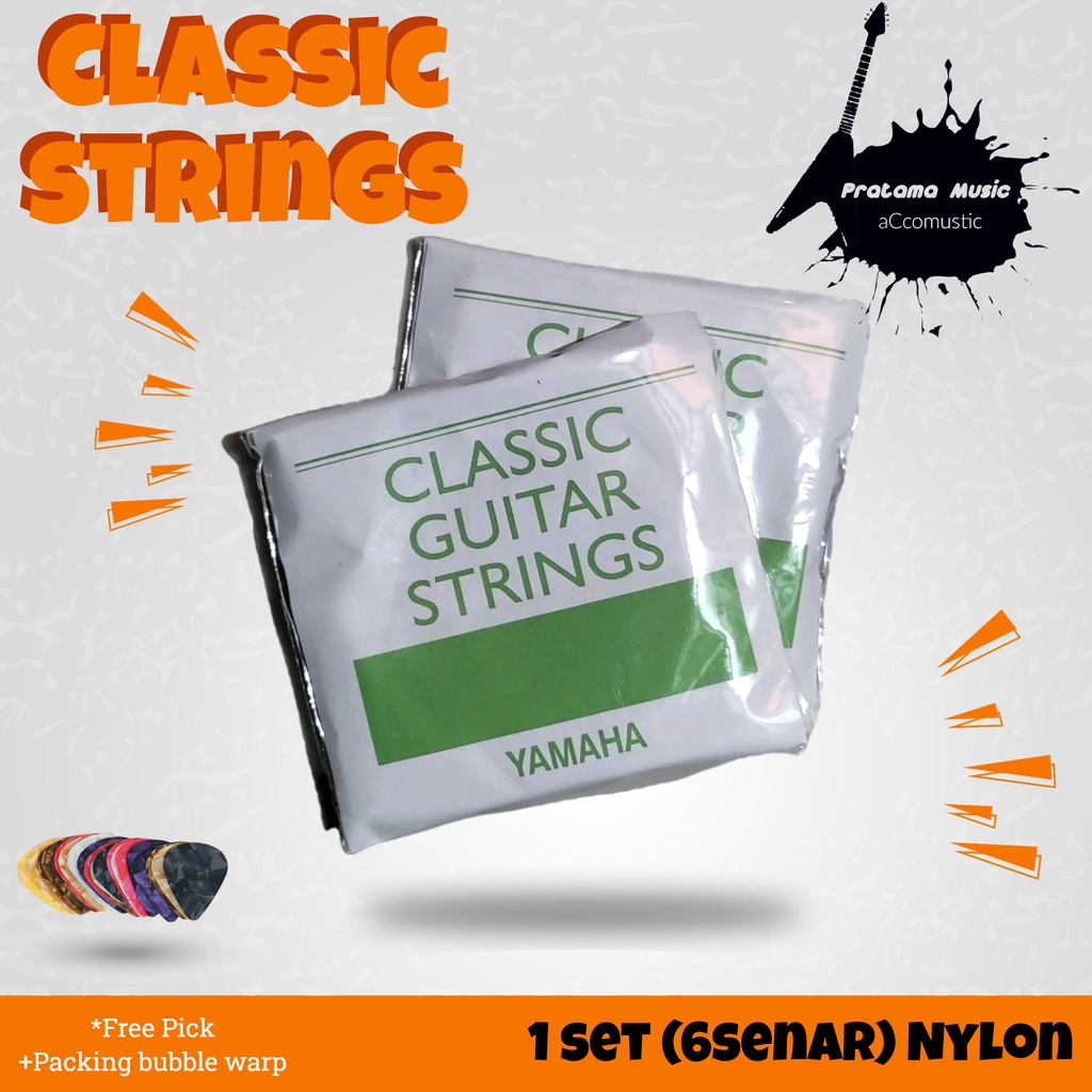 Senar Gitar Yamaha Classic Nylon , Senar Gitar nylon Classic Yamaha , 1set
