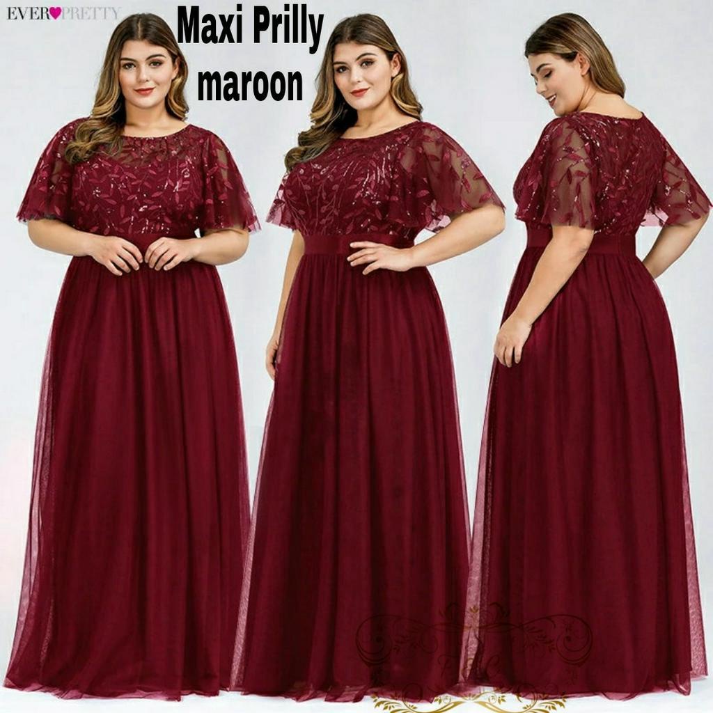 Feodora fashion / Maxi Prilly / dress wanita / dress jumbo wanita / fashion wanita / pakaian wanita (GOOD QUALITY)