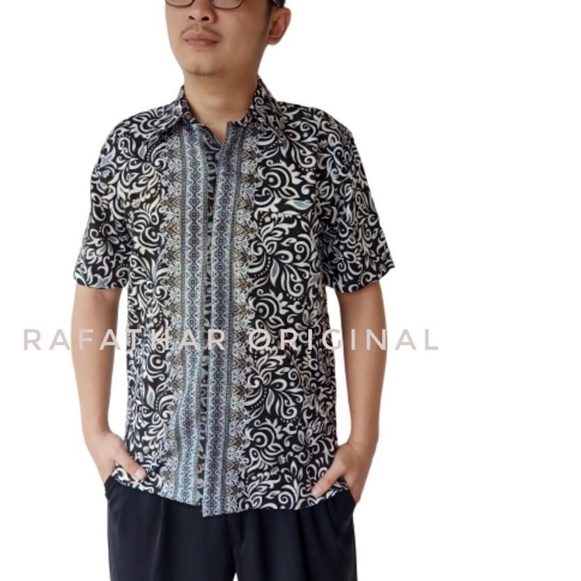 ✼ BAJU BATIK PRIA KEMEJA BATIK PRIA LENGAN PENDEK (TANAH ABANG) ➲