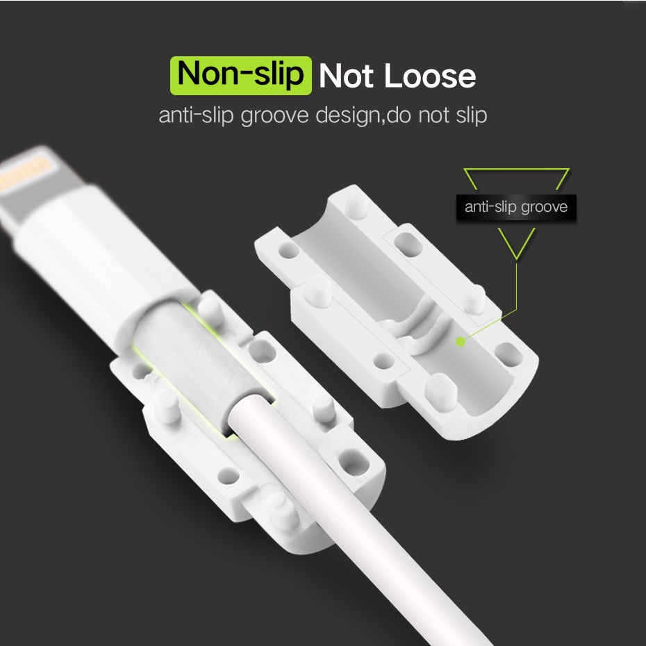 Ugreen Pelindung Kabel Charger Protector 6 PCS - 40705 - White