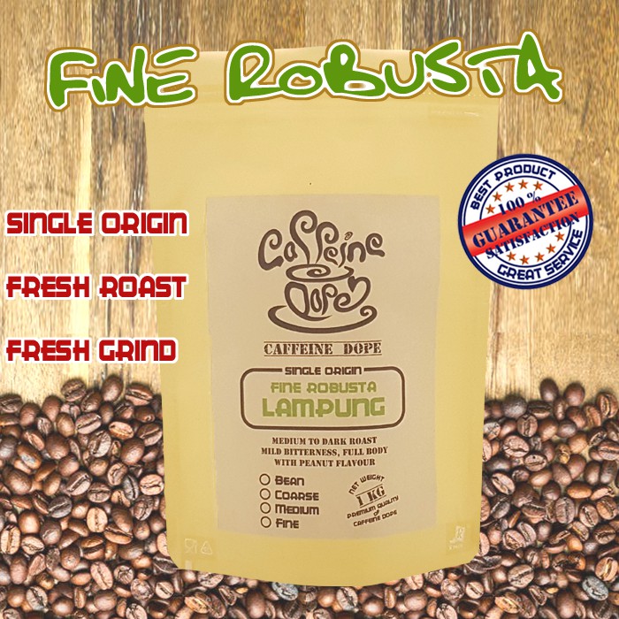 

Kopi Robusta Lampung 1 Kg -Fine Robusta- Bean/Biji & Ground/Bubuk