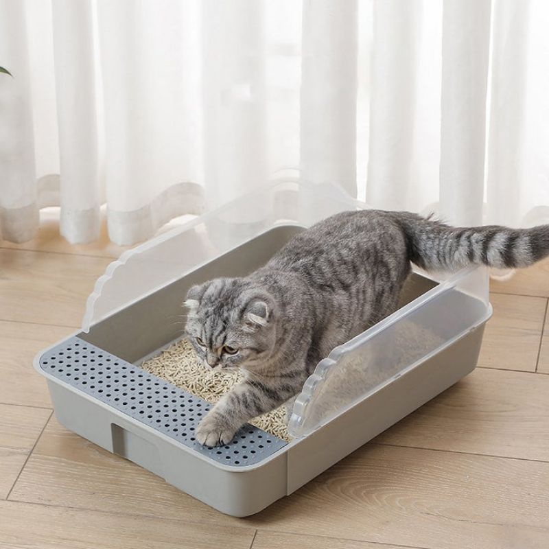 Litter Box Tempat Bak Pasir Jumbo Kucing Untuk Pipis Poop Cat and Dog