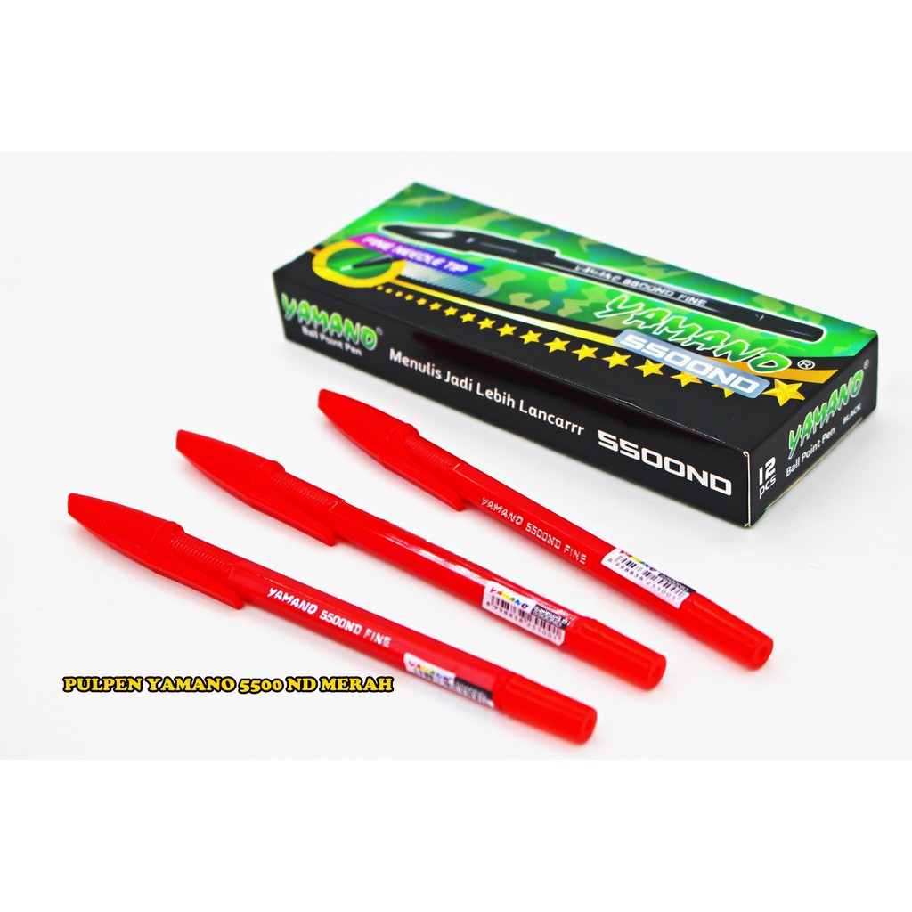 

Barang Berkualitas [MERAH] Pulpen Yamano 5500ND Ballpoint pena yamano Unik