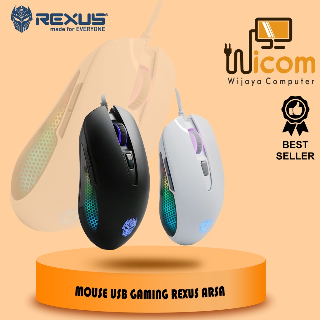 REXUS MOUSE GAMING ARSA 12400 DPI MOUSE WIRELESS PRO PMW3327 REXUS ARSA