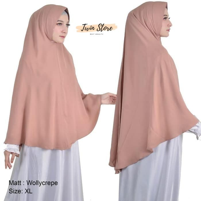 Dijual Hijab Khimar Wollycrepe By Tegar Hijab - Request Varian Spesial