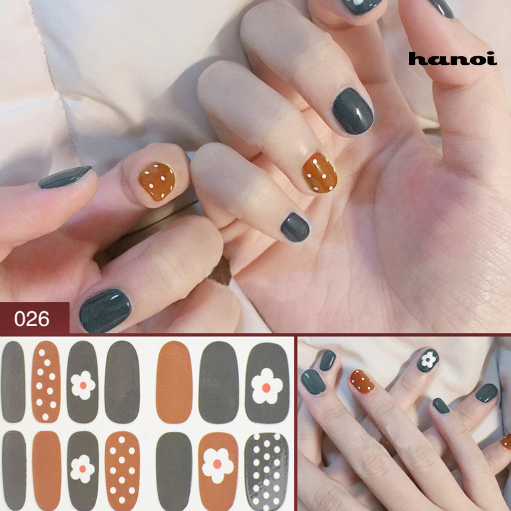 HN_Nail Art Decal Non-drop Safe Funny Lace Nail Decal for Home