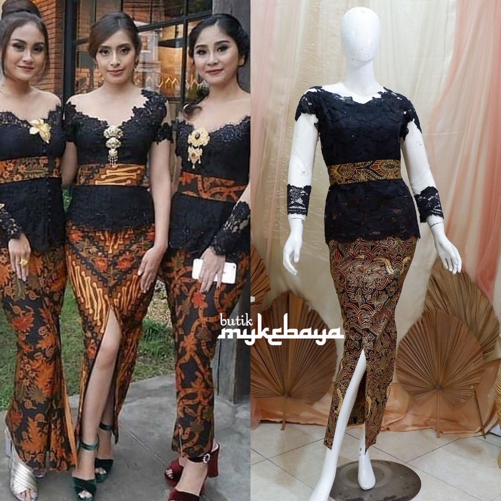Setelan Kebaya Modern Set Sabrina Kebaya Modern Kebaya Kondangan Kebaya WIsuda Kebaya Bali Modern Pr