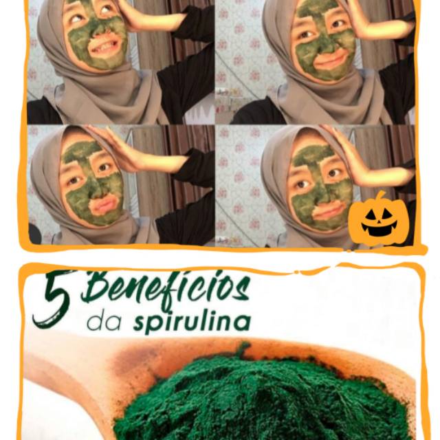MASKER SPIRULINA // SPIRULINA ORIGINAL / IJOPEKAT / ORIGINAL
