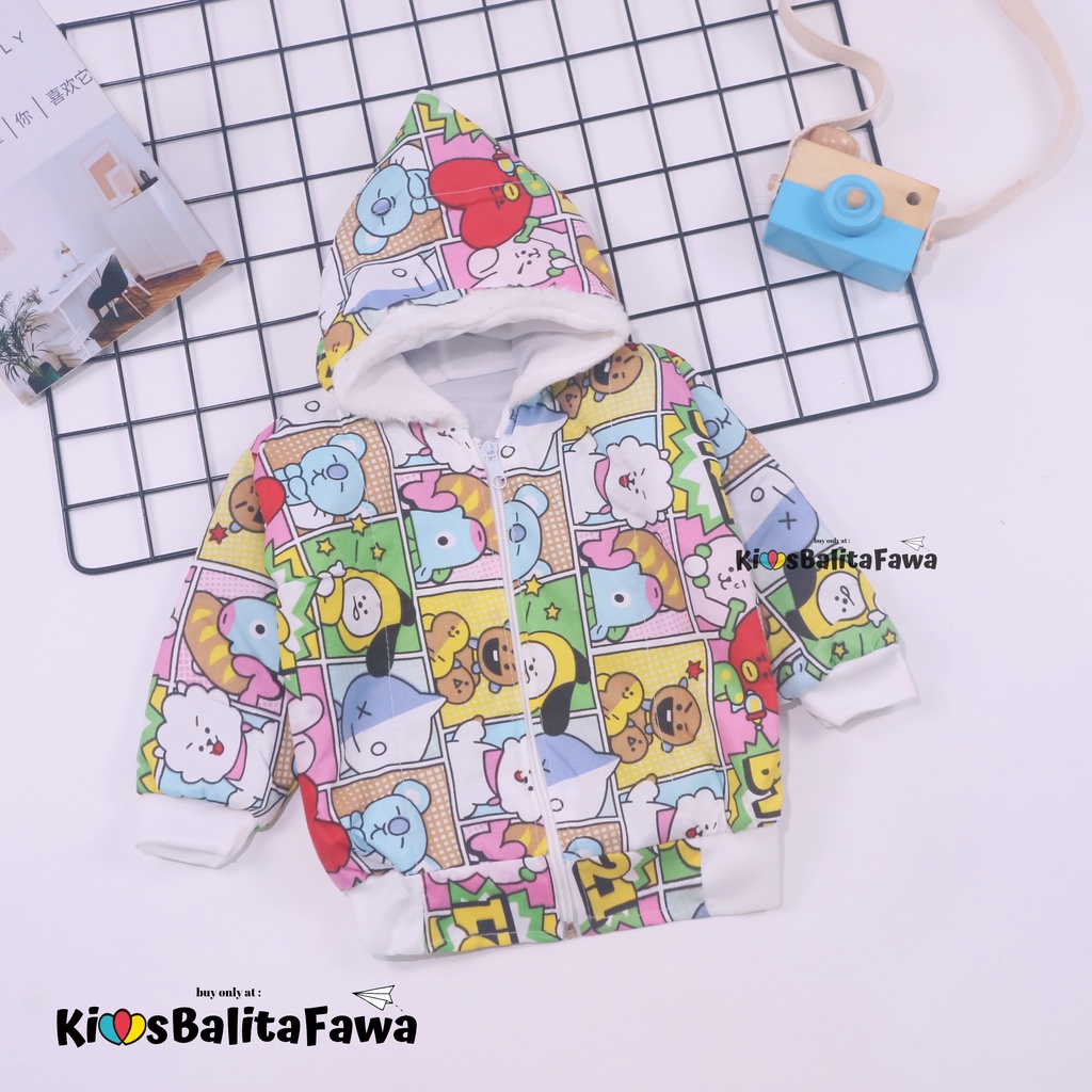 Jaket Baby Jolly uk 0-12 Bulan / Jacket Tebal HIGH QUALITY Bayi Laki Anak Perempuan Lengan Panjang