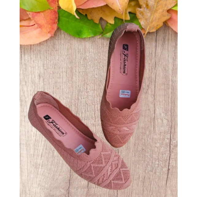 Flatshoes rajut import