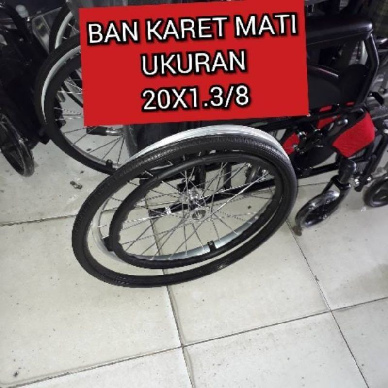 Ban Karet Mati U.20 x 1 3/8 Ban Belakang Kursi Roda