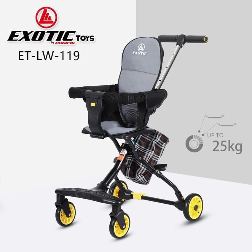 Exotic Magic Stroller LW 002/003/007/101/119/201/629-1 Kereta Dorong Bayi SNI-LW119 GREY
