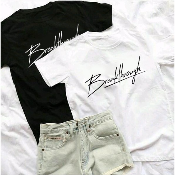 MYSTIQUE.ID - BAJU KAOS COUPLE BREAKTHROUGH LUCU DAN AESTHETIC